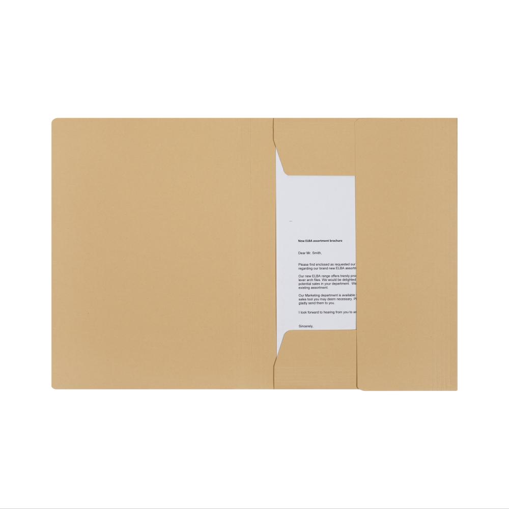 Dosar Plic Elba Smart A4, Carton Manila 250g/mp, Blue Angel, Capacitate 150 File, Culoare Galben