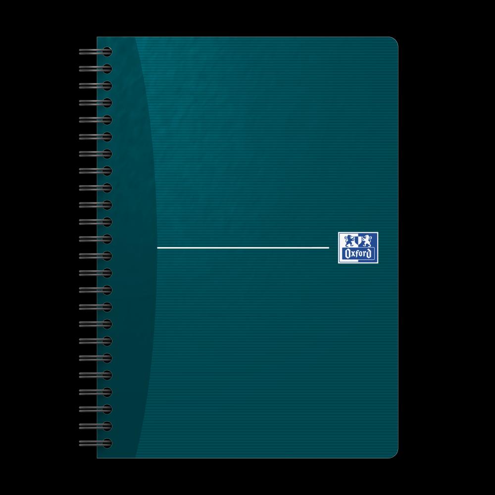 Caiet Organizator Oxford Office Essentials, A5 90f, Hartie Optik 90g/mp, Spira Dubla, Scribzee, Coperta Plastifiata Flexibila, Pefc, Ecolabel, Margine Dubla Si Antet, Pagina Info Personale, Dictando, Diverse Culori