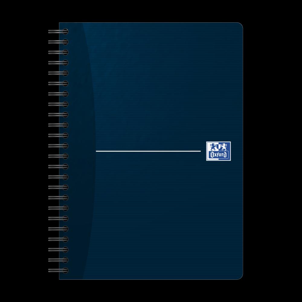Caiet Organizator Oxford Office Essentials, A5 90f, Hartie Optik 90g/mp, Spira Dubla, Scribzee, Coperta Plastifiata Flexibila, Pefc, Ecolabel, Margine Dubla Si Antet, Pagina Info Personale, Dictando, Diverse Culori