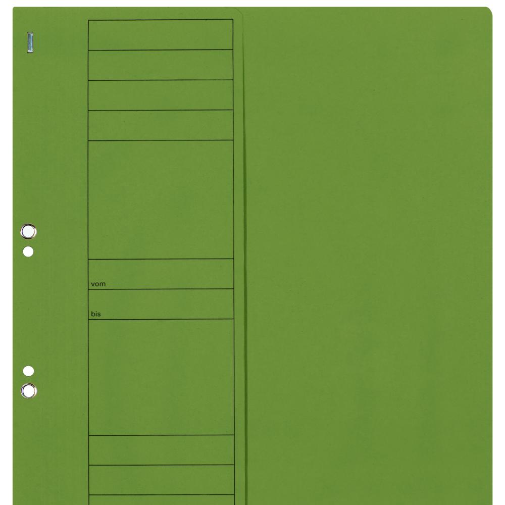 Dosar Cu Capse Elba Smart Eyelet A4 1/2, Carton Manila 250g/mp, Culoare Verde