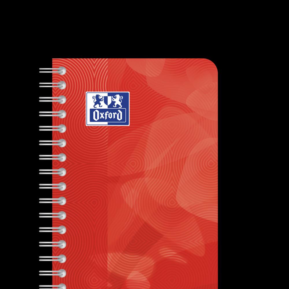 Caiet Oxford Lagoon, 9x14 90f, Spira Dubla, Coperta Pp, Patratele, Mix Culori