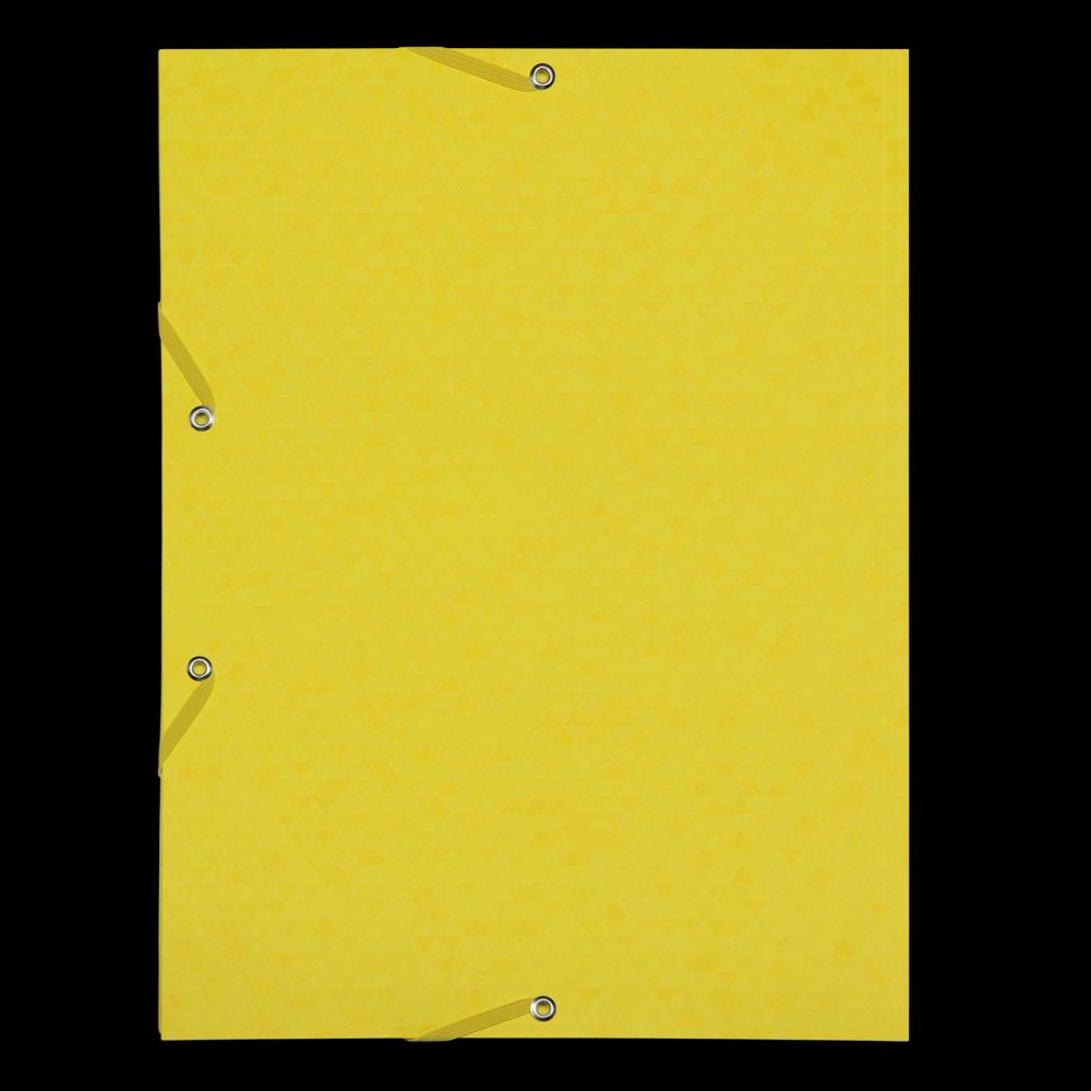 Dosar Mapa Oxford Topfile A4, Capacitate 200 File, Inchidere Cu Elastic, Pefc, 3 Clape, Index, Culoare Galben