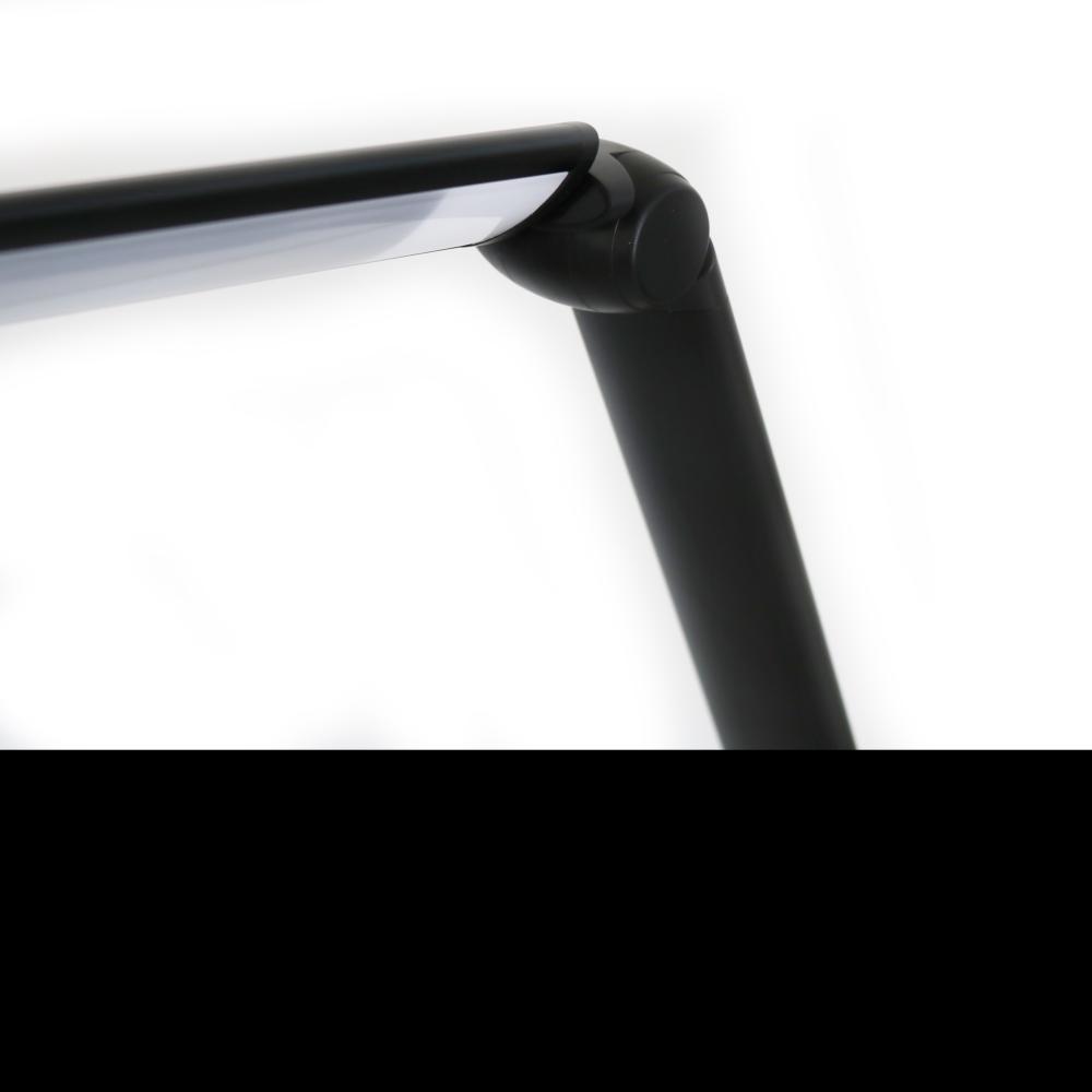 Lampa Unilux Led Twist,4 Moduri Lumina Rece/cald, Port Usb, Brate Din Aluminiu, Culoare Negru