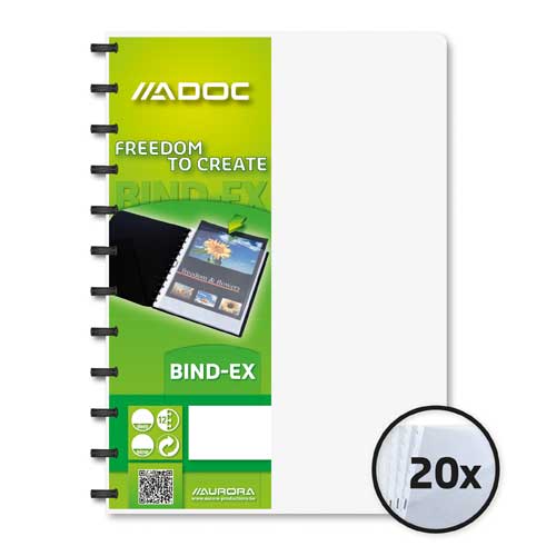 Dosar De Prezentare Cu 20 Folii Aurora Adoc - Coperta Transparenta