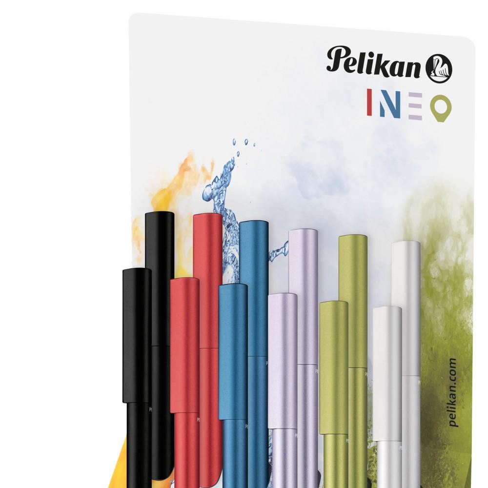 Display Echipat Stilou Ineo Elements, 1 Patron Cerneala Inclus, 12 Bucati, Culori Asortate