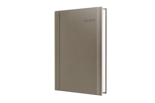 Agenda Datata Ro A5, 352 Pagini, Coperta Din Piele Sintetica, Premium Deluxe Borneo, Culoare Bej, 2025