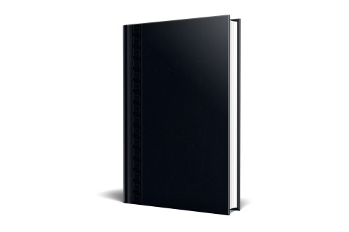 Agenda Nedatata A5, 224 Pagini, Coperta Buretata, Personalizabila, Culoare Negru