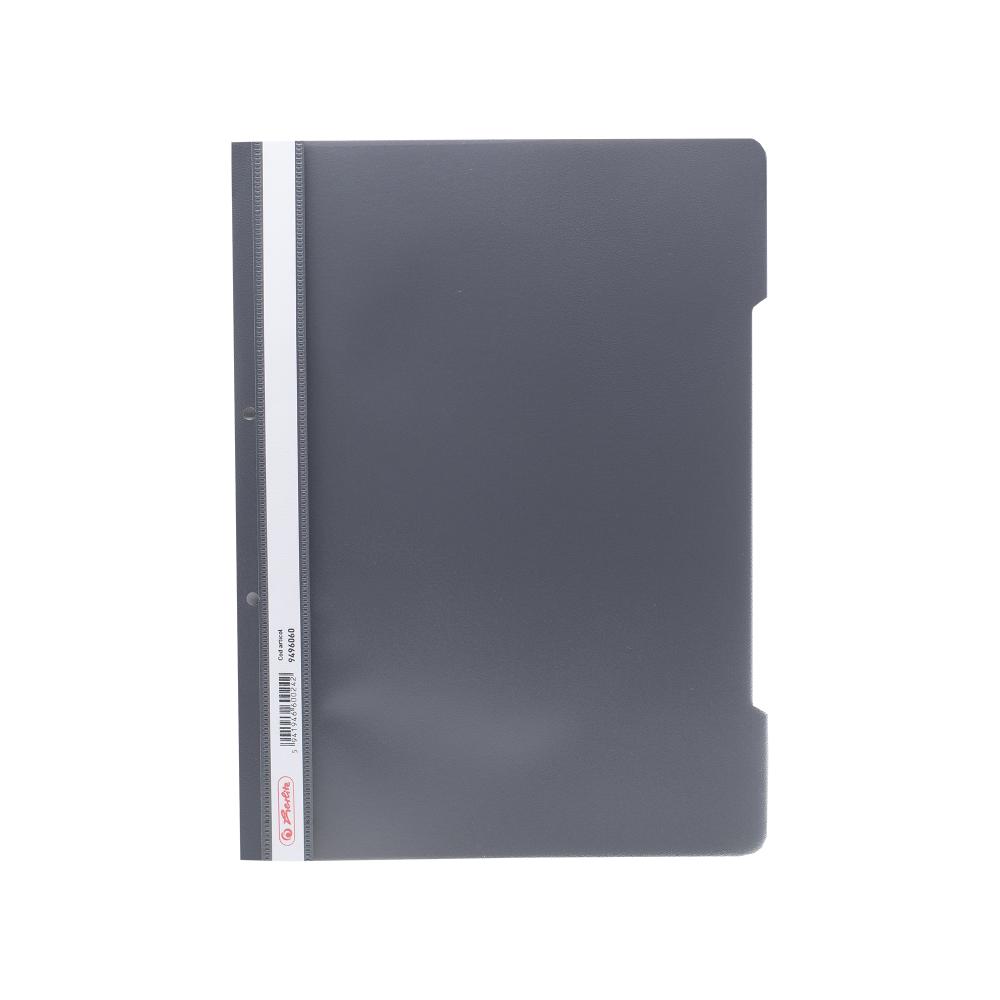 Dosar Sina A4 Pp Perforat Gri Inchis Bucata