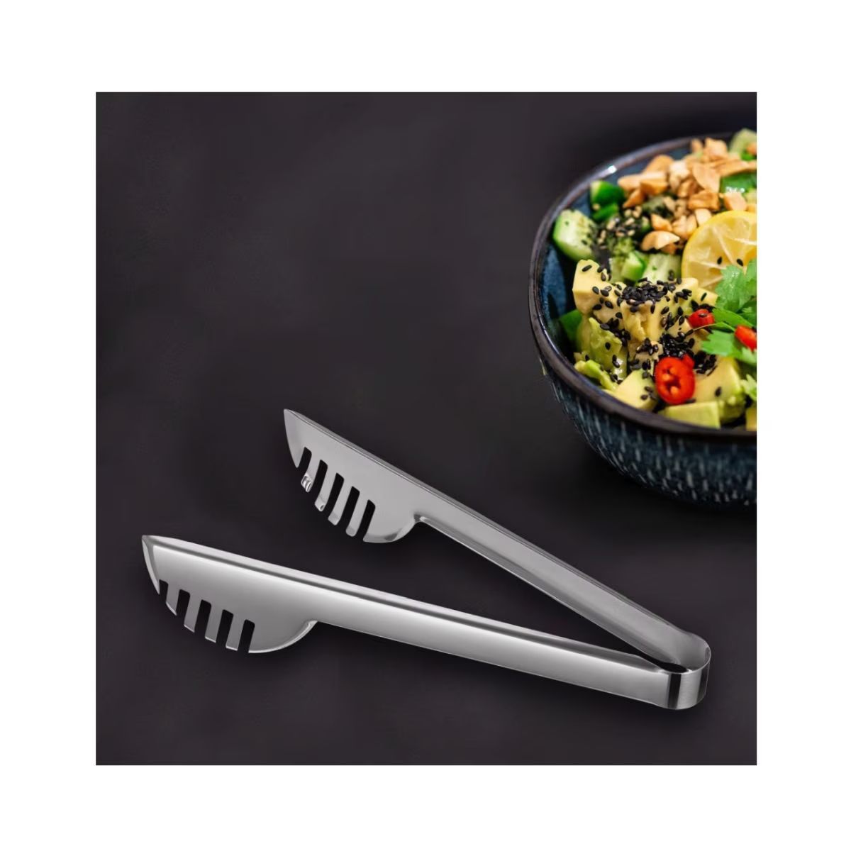Cleste Din Inox, Dimenisune 28 Cm, Pentru Servit Prajitura, Salata Sau Alte Preparate