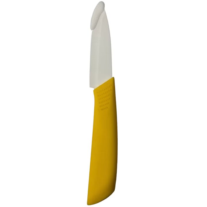 Cutit Ceramic, Dimensiune 20 Cm, Lama 10 Cm, Maner Multicolor