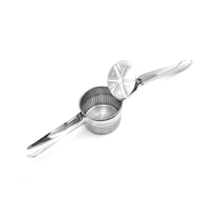 Presa Din Otel Inoxidabil Pentru Piure De Legume Si Fructe, Dimensiune 27x10x10 Cm, Culoare Argintie