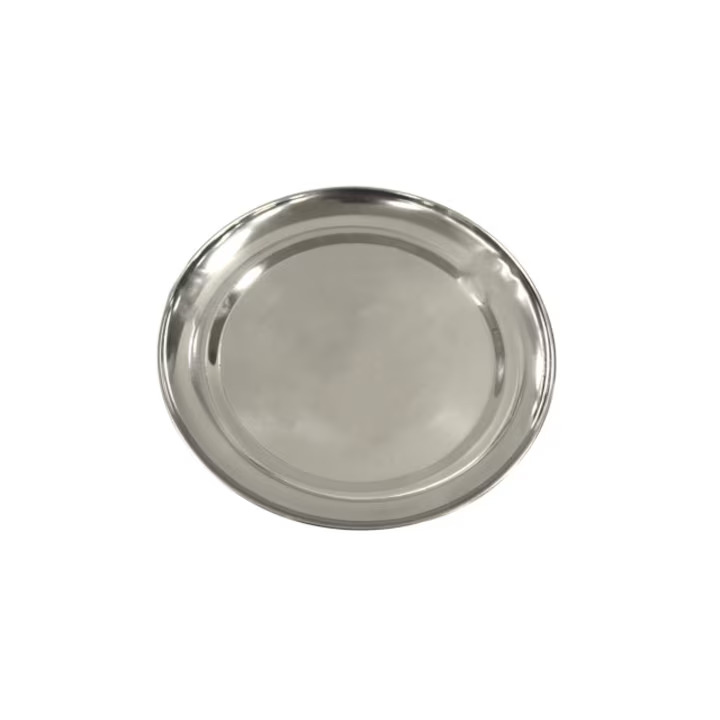 Farfurie Din Inox Intinsa, Diametru 18 Cm
