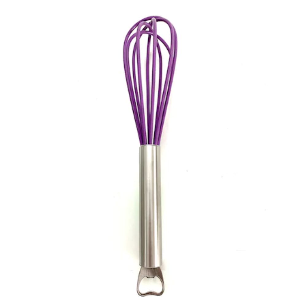 Tel Din Silicon Cu Maner Din Inox Si Cu Desfacator De Sticle La Capat