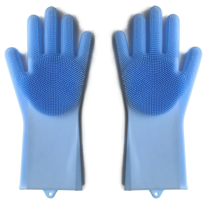 Set 2 Manusi Profesionale Cu Perii Pentru Spalat Vasele, Dimensiune 33x15 Cm, Culoare Multicolora