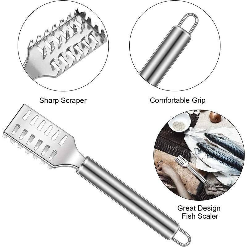 Curatator Din Inox Solzi De Peste, Dimensiune 19x4 Cm