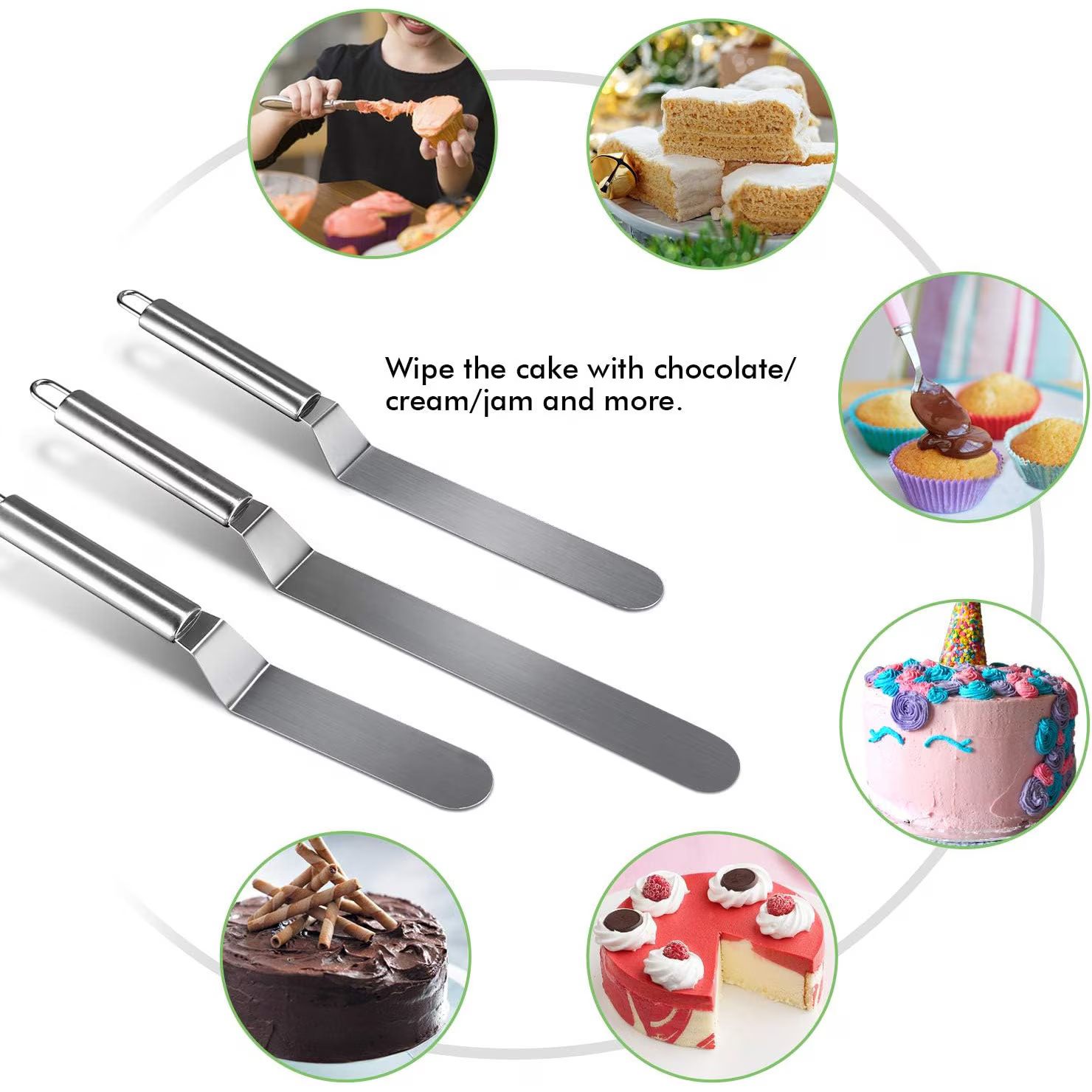 Paleta Din Inox Pentru Tort Si Prajituri, Dimensiune 31 X 3 Cm