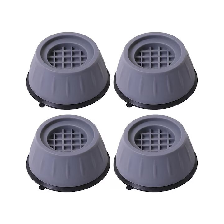 Set 4 Picioruse Antiderapante Pentru Masina De Spalat, Uscator De Rufe, Frigider, Dimensiuni 8,5x3 Cm
