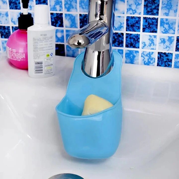 Suport Pentru Burete Vase Din Silicon, Dimensiune 20x12 Cm, Orificii Scurgere Si Inel Prindere, Culoare Multicolora