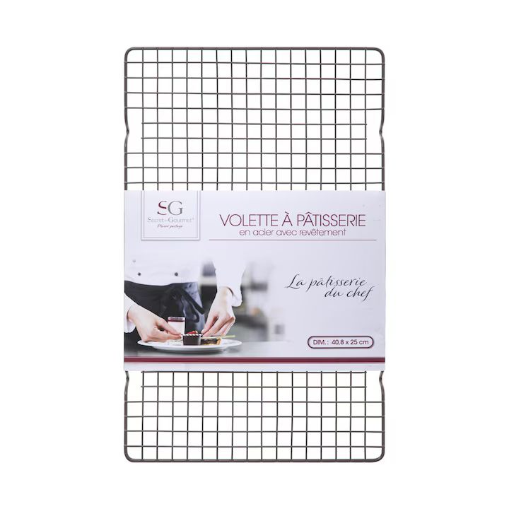 Suport Racire Prajituri Din Otel, Forma Dreptunghiulara, Dimensiune 40 X 25 Cm