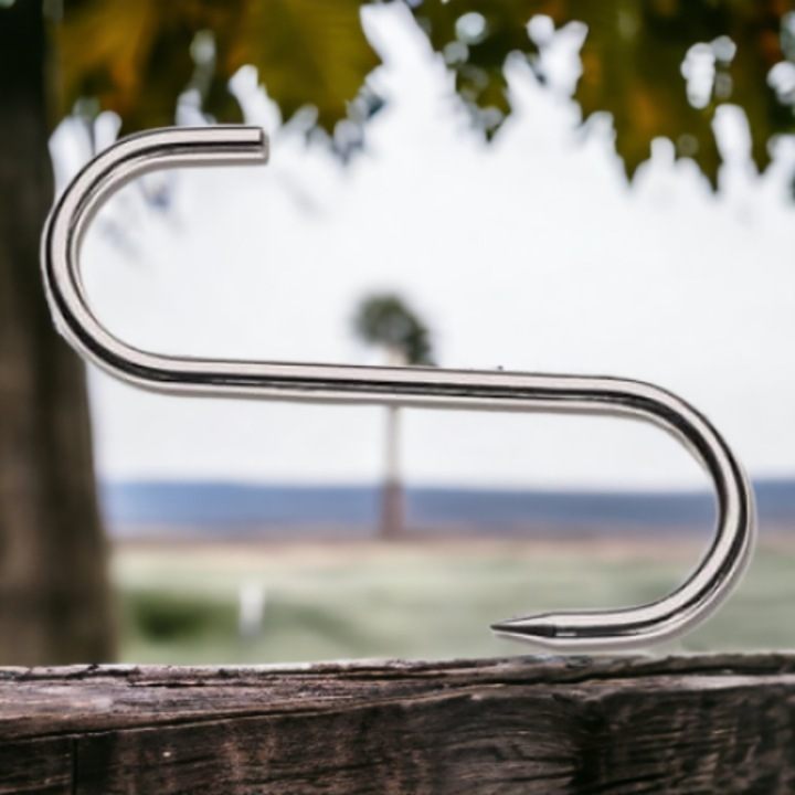 Carlig Pentru Macelarie Din Inox, Dimensiune 22,5 Cm, Pentru Agatat Carnea
