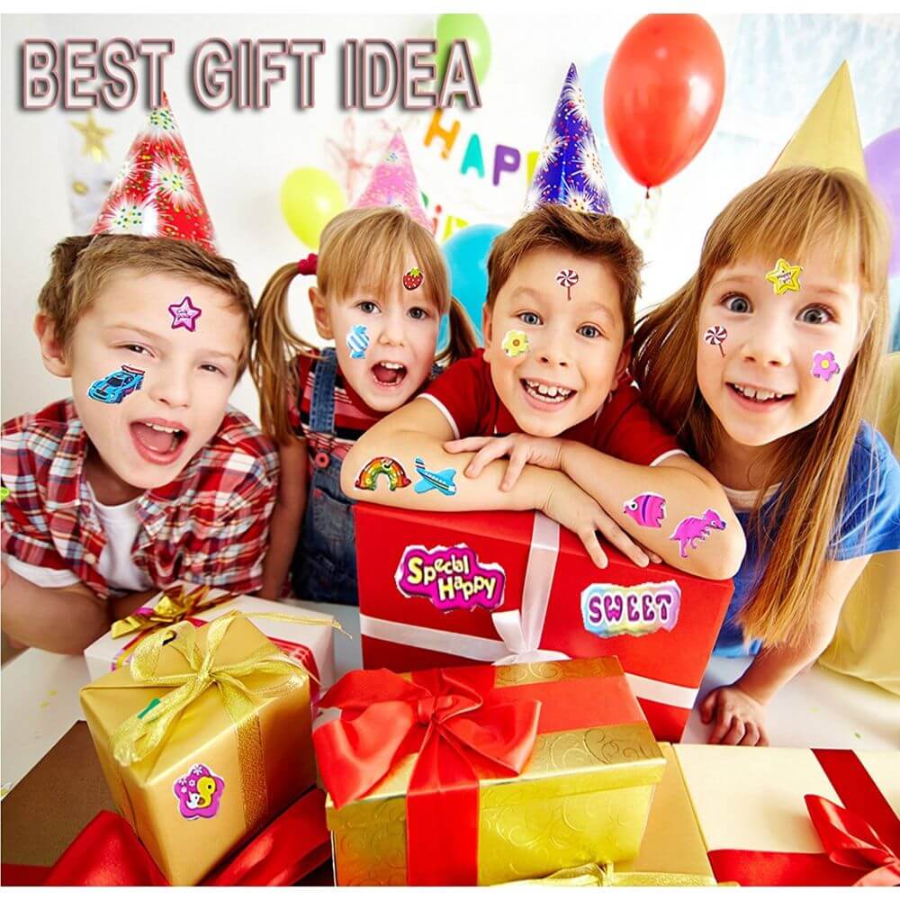 Abtibilduri DACO Lipeste si Zambeste, Model Catei, Multicolor, 68 Buc/Set, Autocolante Copii, Stickere Decorative, Stickere pentru Copii, Abtibilduri Copii, Abtibilduri pentru Mobila, Autocolante Mobilier, Autocolante Decorative