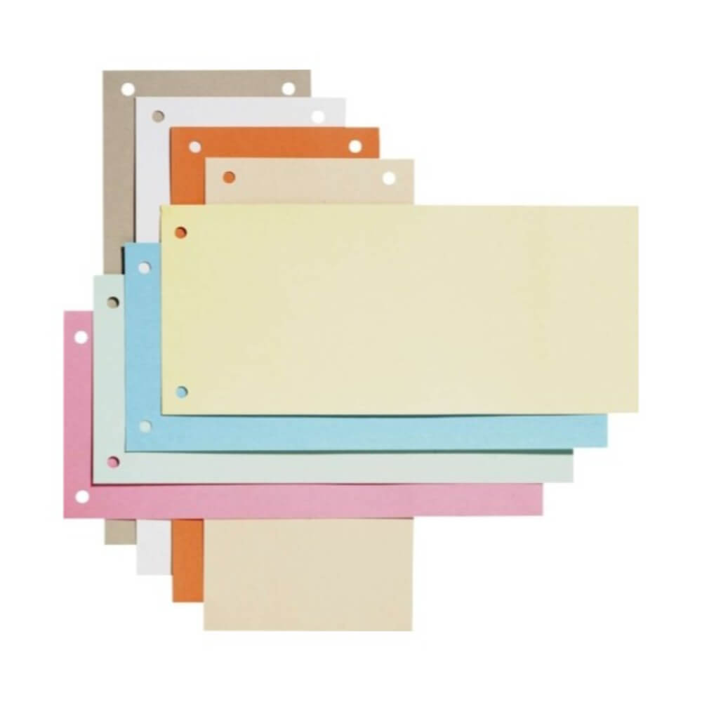 Set 100 Separatoare Carton Ecada pentru Documente, 10.5x24 cm, 160 g/mÂ², Rosii, Separator pentru Documente, Separator Documente Carton, Separator Documente, Set Separator Documente
