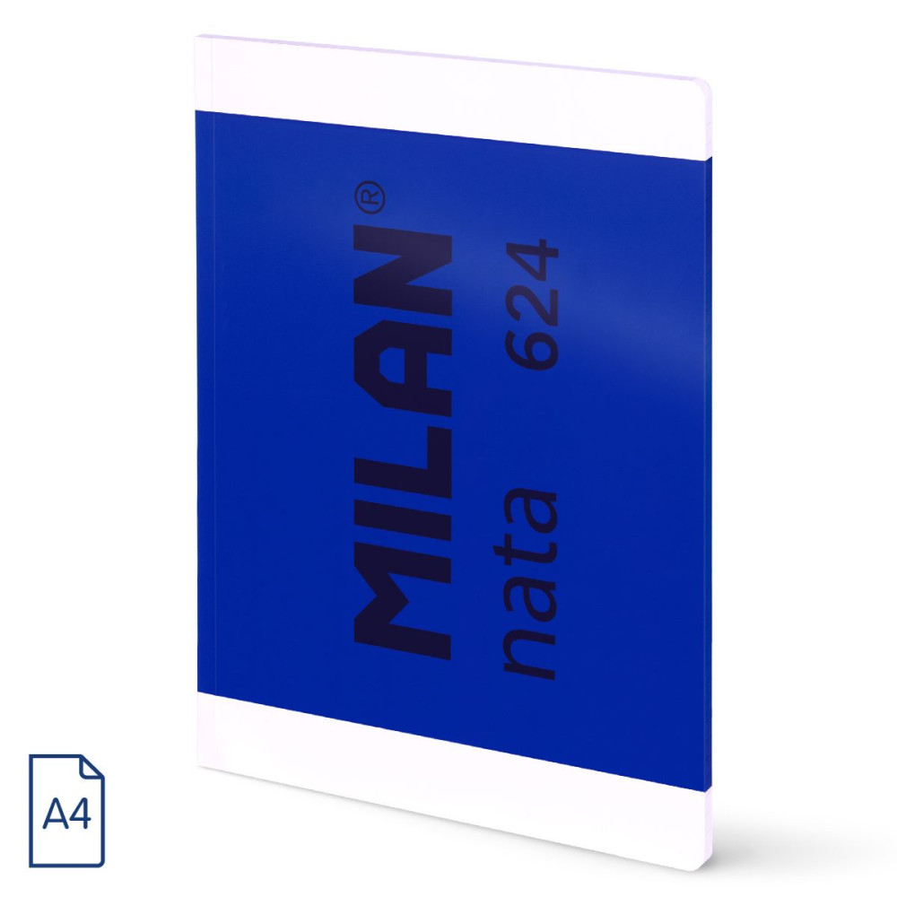 Caiet A4 48 File Velin Cusut Milan Albastru Nata 57041g48b