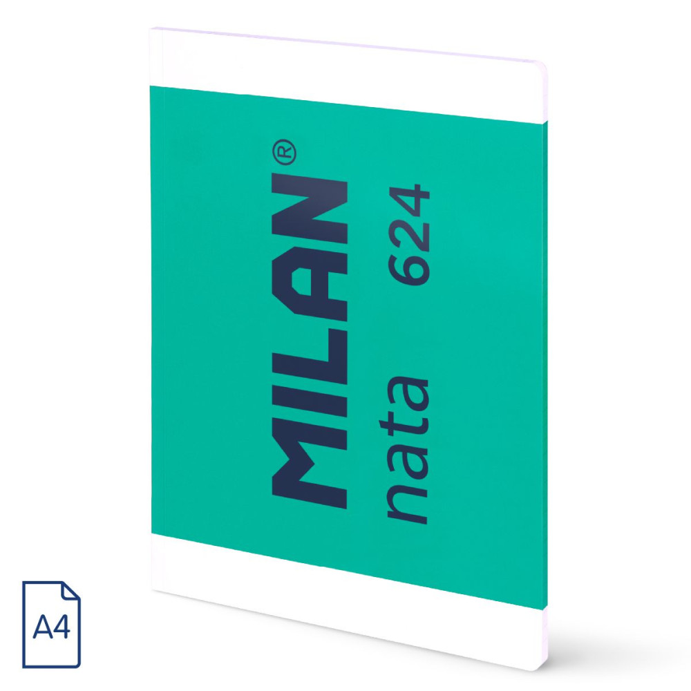 Caiet A4 48 File Velin Cusut Milan Verde Nata 57041g48gr