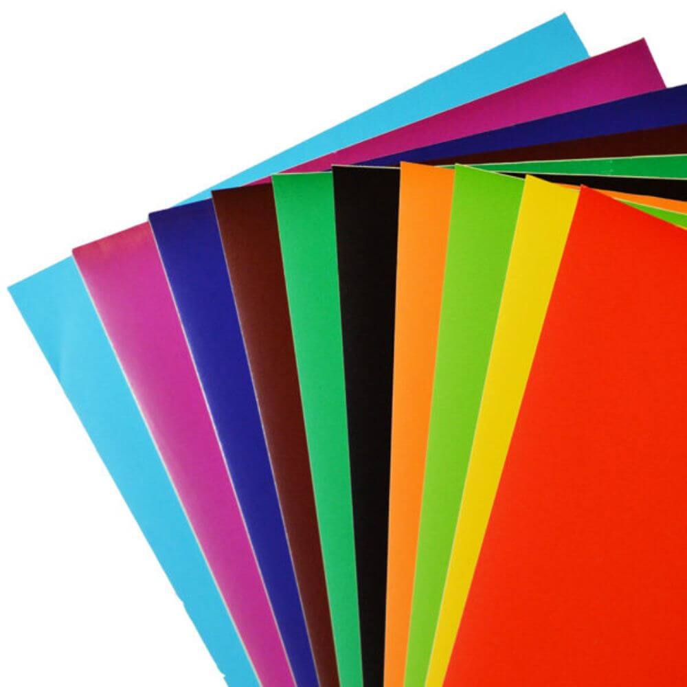 Hartie Glasata Lucioasa A4 Ecada, 10 Coli/Top, 130 g/mÂ², 10 Culori, Hartie Glasata, Hartie Glasata Lucioasa, Hartie Glasata Colorata, Hartie Glasata Culori Asortate, Hartie Glace, Hartie Glasata A4, Rechizite Scolare