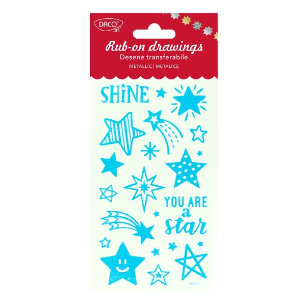 Abtibild - Ab109 Shine Desene Transferabile Metalice Daco