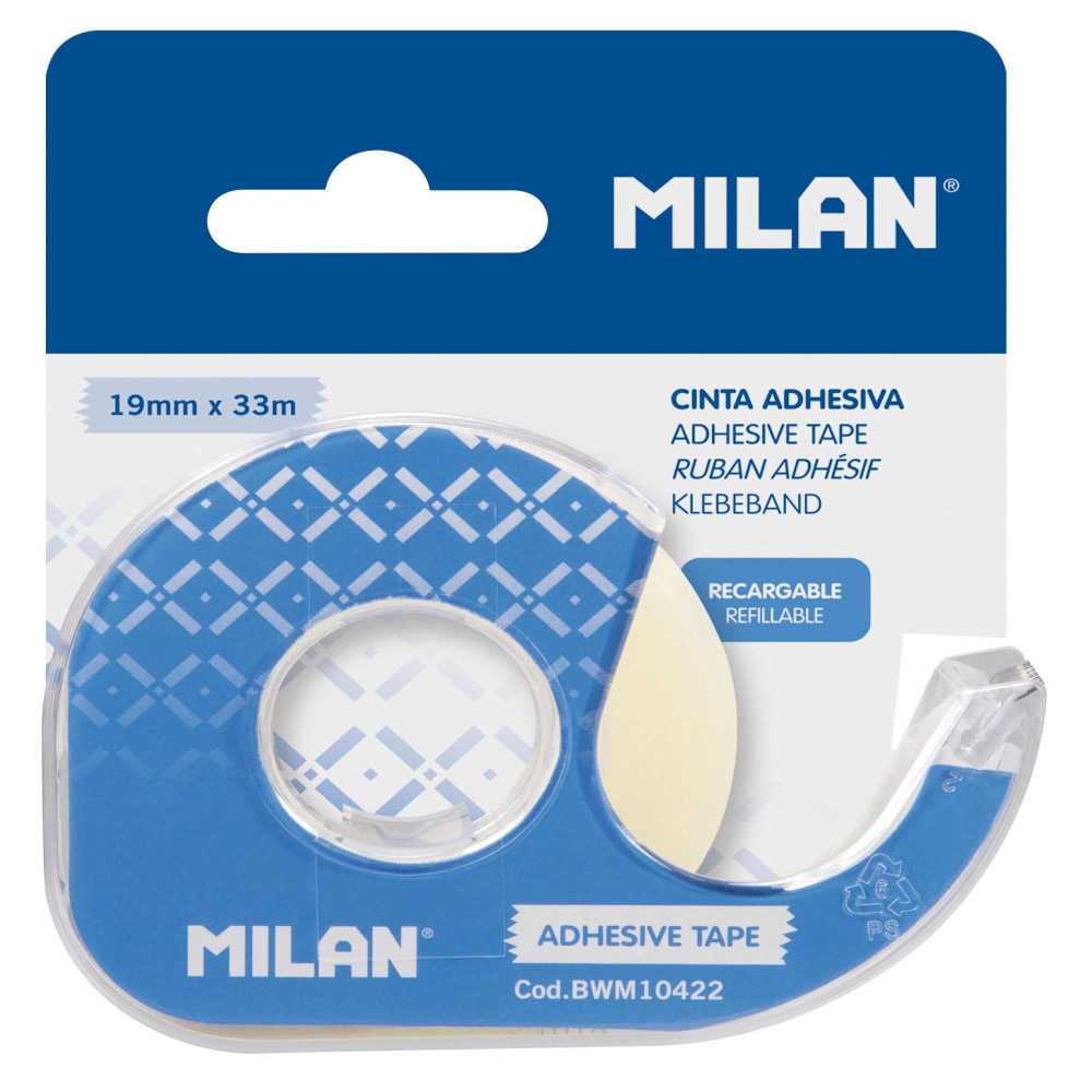 Banda Adeziva 19x33 Cu Suport Pe Blister Milan Bwm10422