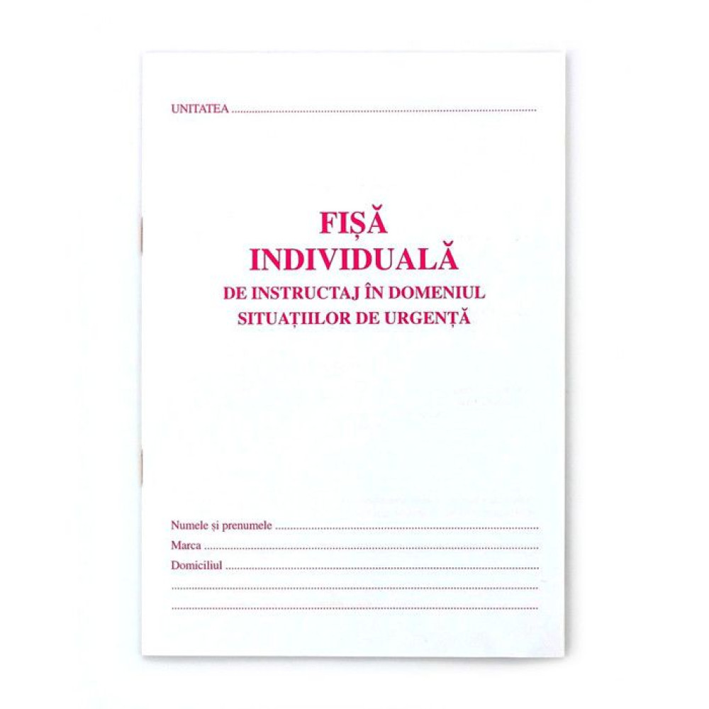 Fisa Individuala Psi A5
