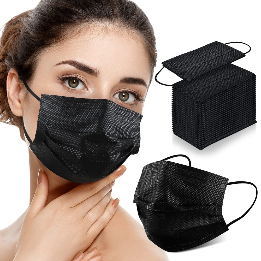 Masca Medicala De Unica Folosinta 2r Mediguard Neagra
