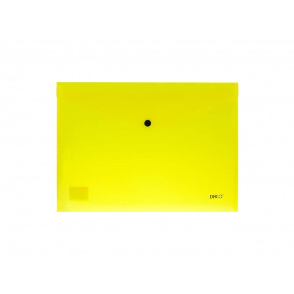 Mapa Plic Plastic A4 DACO, Inchidere cu Capsa, 200 MIC, Galben Neon, Mape din Plastic A4, Dosar Documente, Dosar cu Capsa, Mapa cu Capsa, Mapa Scolara, Mapa Arhivare Documente, Dosar Mapa Plastic, Mape Plic, Dosar Plic cu Capsa