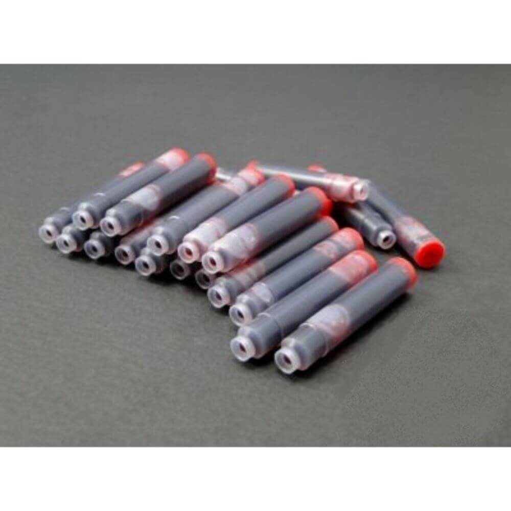 Patroane Scurte Cerneala, Rosu, 100 Buc/Set, Rezerva Patron pentru Stilou, Rezerve Patroane pentru Stilouri, Patroane Cerneala Rosii, Rezerve cu Cerneala Rosie, Rezerva Patron Rosu, Rezerve de Cerneala