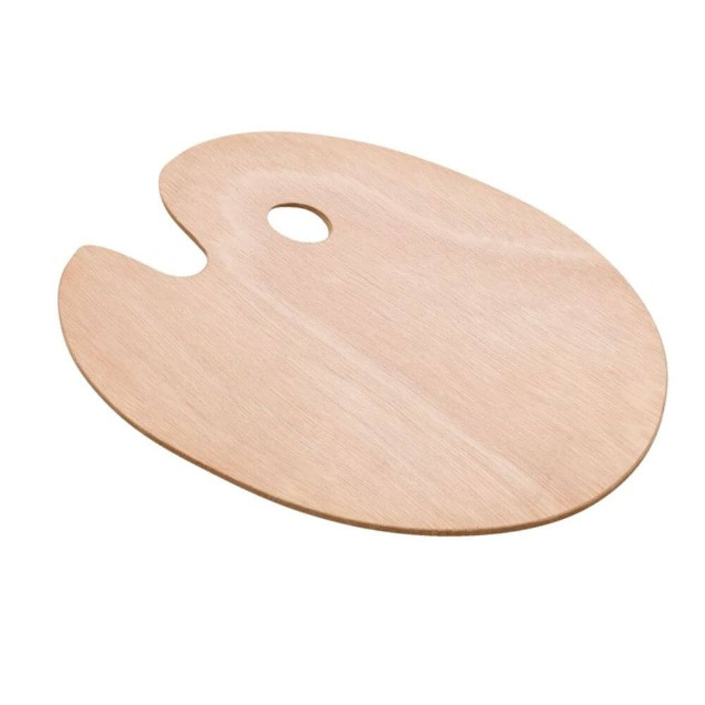 Paleta Pictura Daco, 24x30 cm, Lemn, Culoare Natur, Paleta pentru Amestecat Culori, Paleta Amestecat Vopsele, Paleta Vopsele Acrilice si Ulei, Palete pentru Pictat Daco, Paleta din Lemn pentru Pictori, Accesorii Pictura Daco