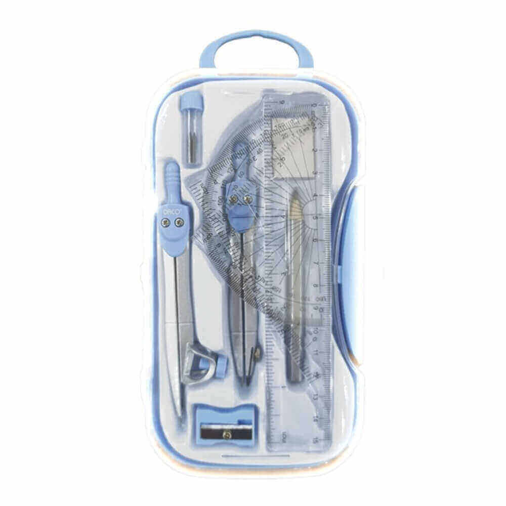 Trusa Geometrie din Plastic Daco, 10 Piese, Diverse Culori, Trusa Geometrie, Trusa Geometrie din Plastic, Trusa Geometrie Daco, Set Geometrie, Set Geometrie Daco, Set Geometrie din Plastic, Trusa Geometrie de Calitate