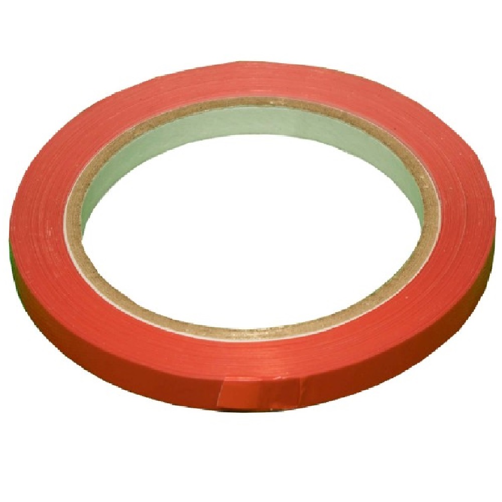 Banda Adeziva PVC Rosie, 9mm x 60m, Banda Adeziva de Sigilat Pungi, Banda Rosie pentru Sigilat Pungi, Benzi Adezive pentru Inchis Pungi, Banda Adeziva pentru Ambalare, Banda Adeziva de Inchis Pungi, Banda de Sigilat Pungi
