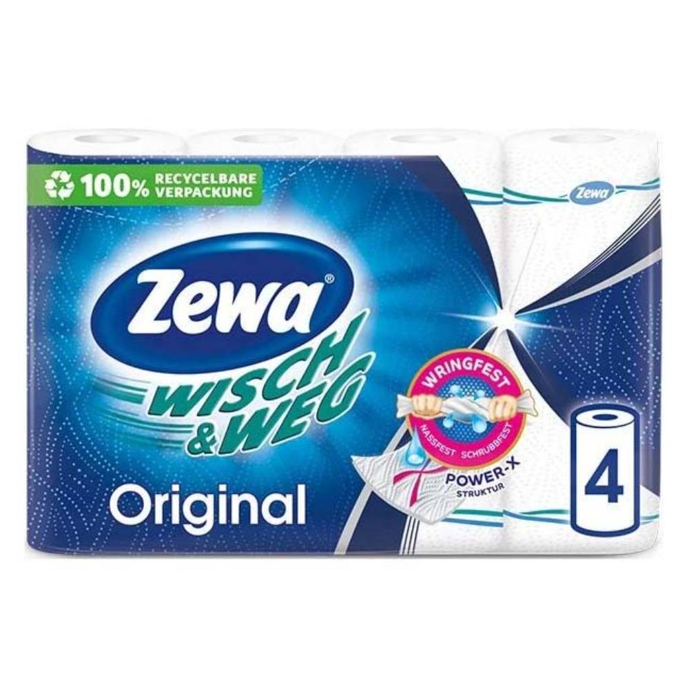 Prosoape de Hartie Zewa Wisch&Weg Original, 2 Straturi, 4 Buc Prosoape de Hartie Zewa Wisch&Weg Original, 2 Straturi, 4 Buc