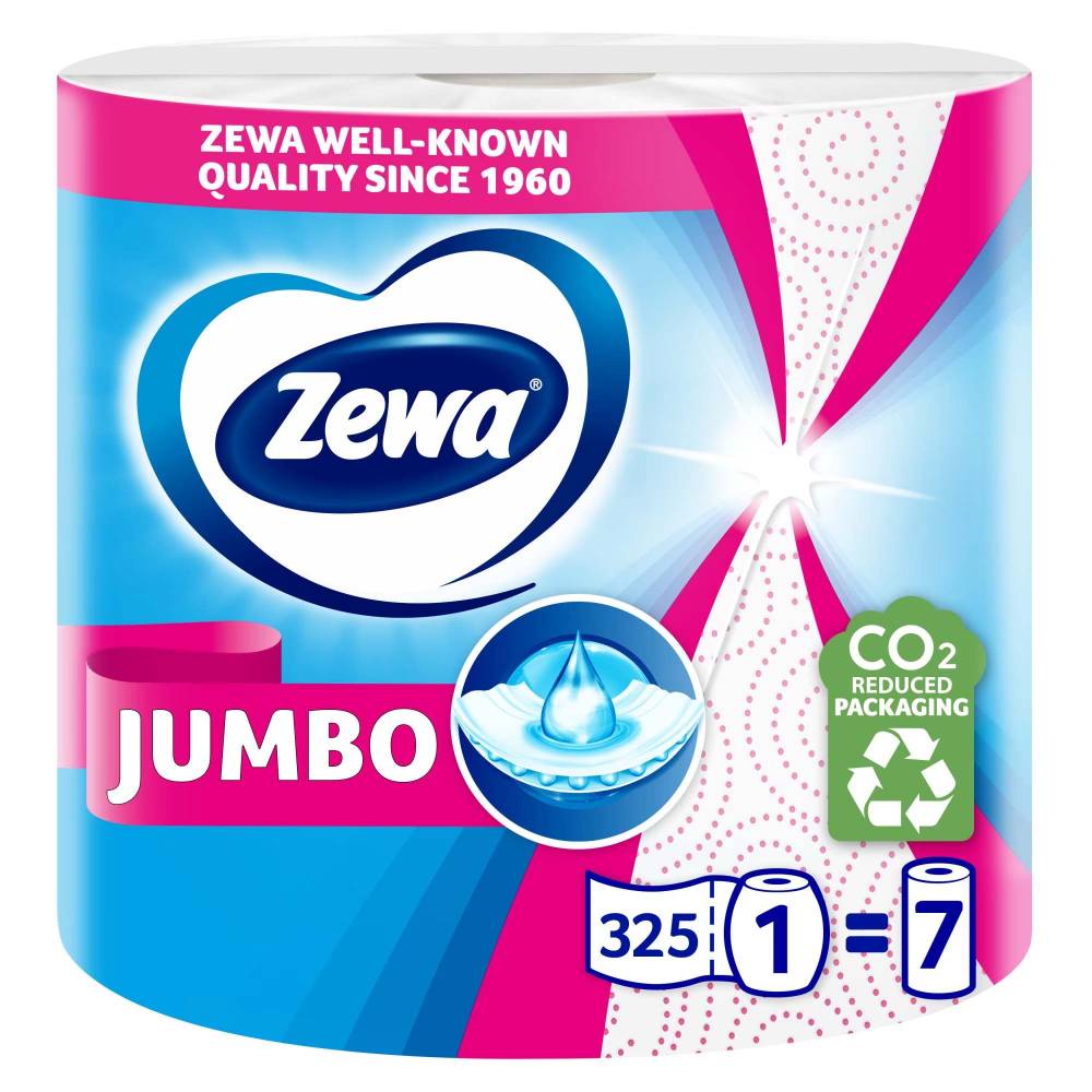 Prosoape de Bucatarie Zewa Jumbo Decor, 2 Straturi