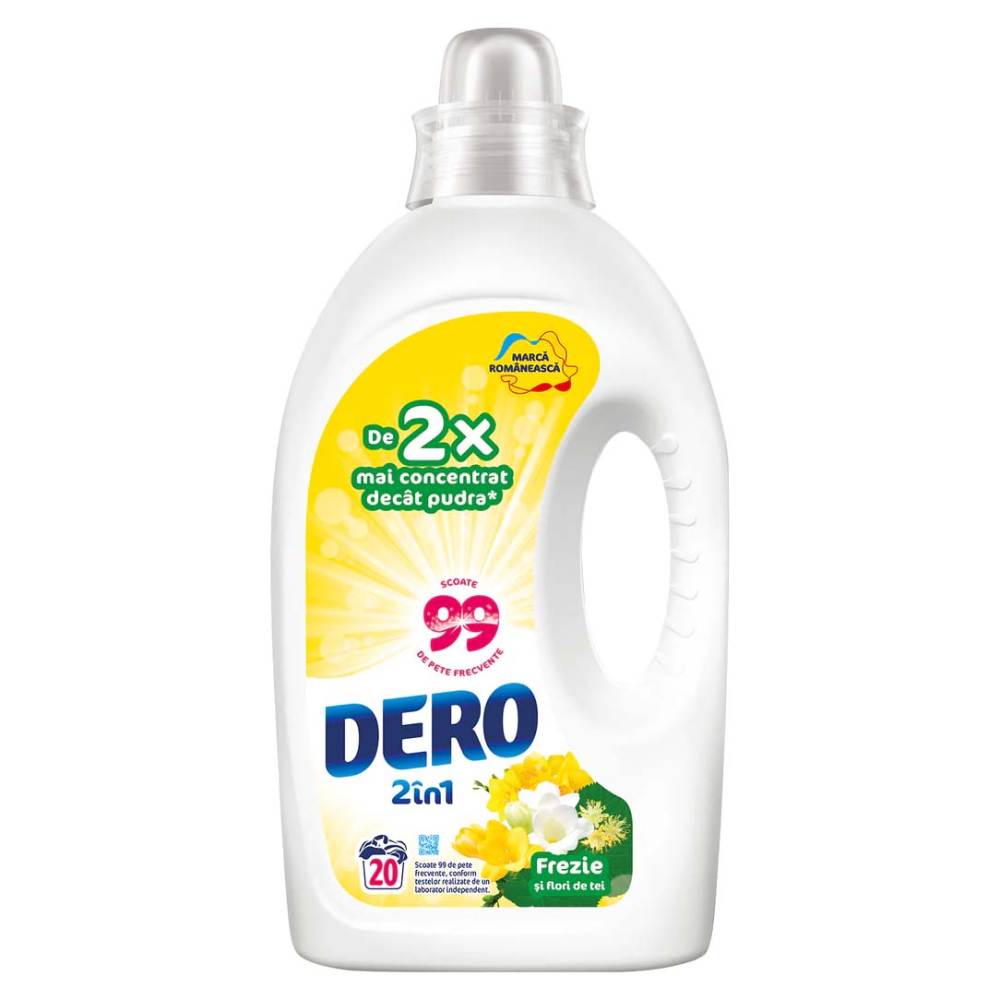 Detergent Lichid 2 in 1 Dero Frezie, 1 L Detergent Lichid 2 in 1 Dero Frezie, 1 L