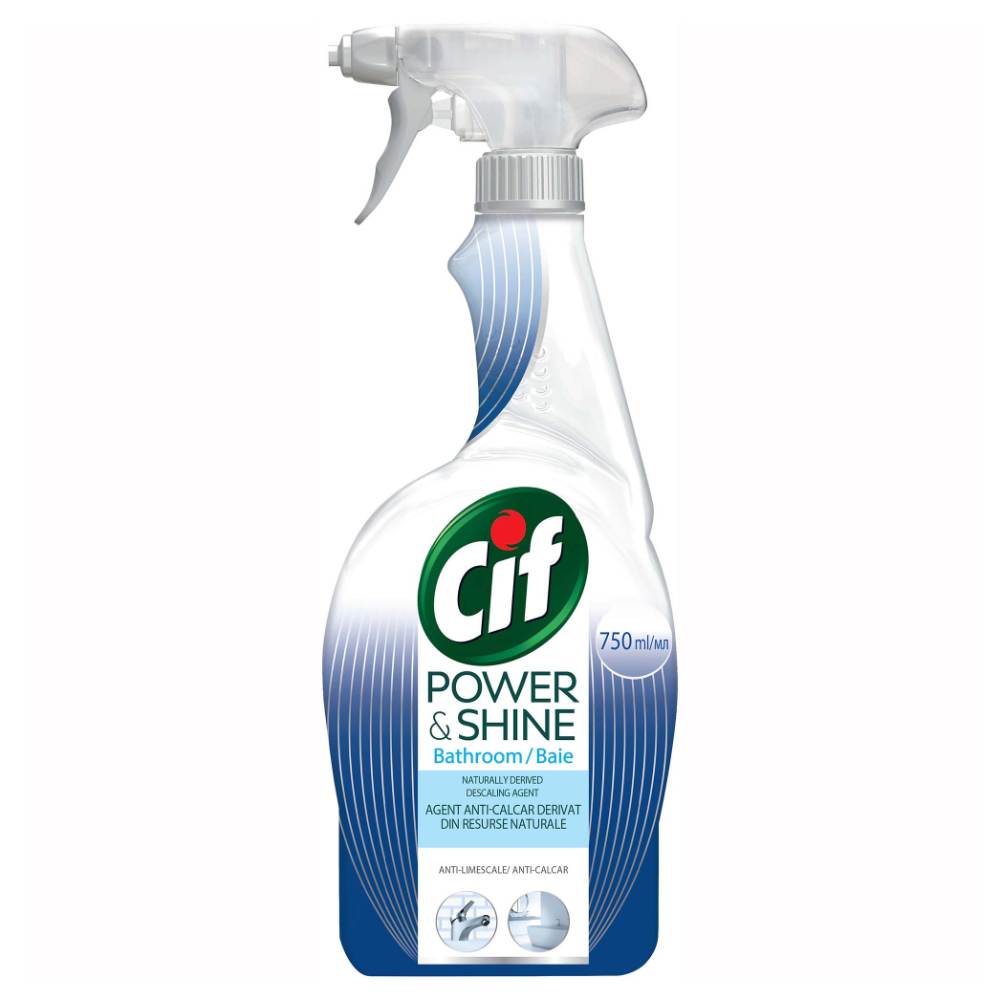 Spray Anticalcar pentru Baie Cif Power&amp;Shine, 750 ml