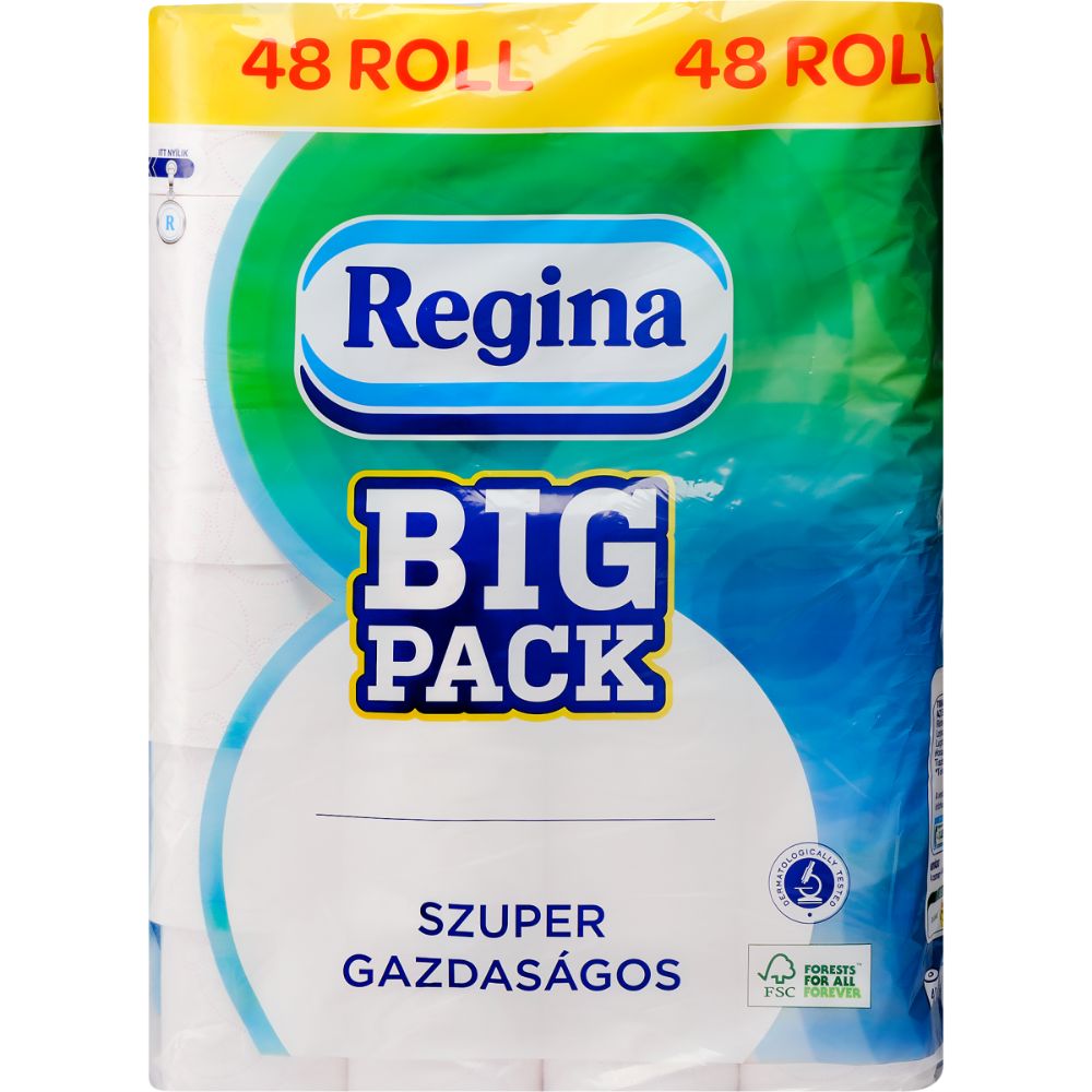 Hartie Igienica Regina Big Pack, 2 Straturi, 48 Role/Bax, Hartie Igienica la Bax, Hartie Igienica Alba, Hartie Igienica Regina Big Pack, Hartie Igienica Neparfumata