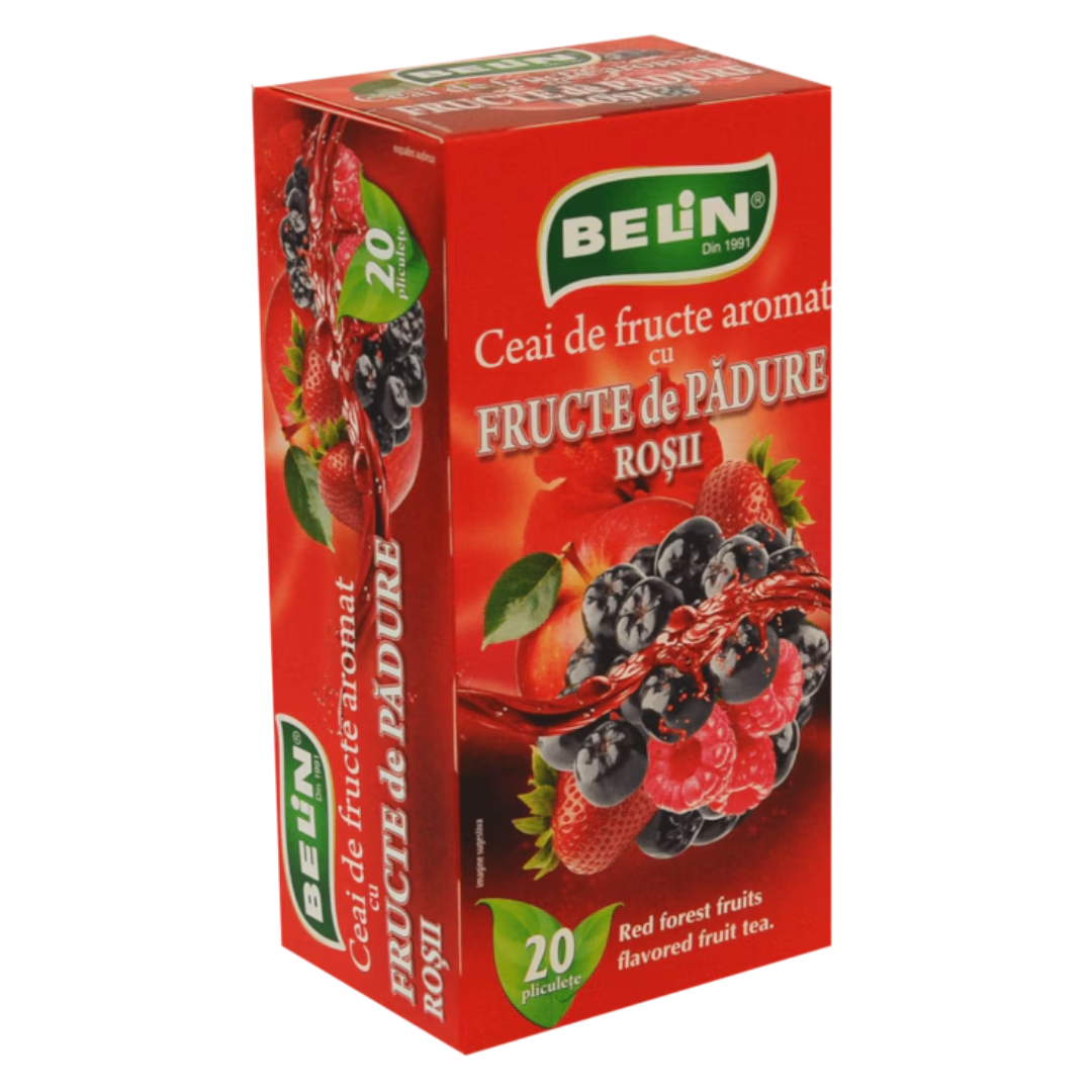 Ceai Belin Fructe De Padure Rosii, 20 De Pliculete