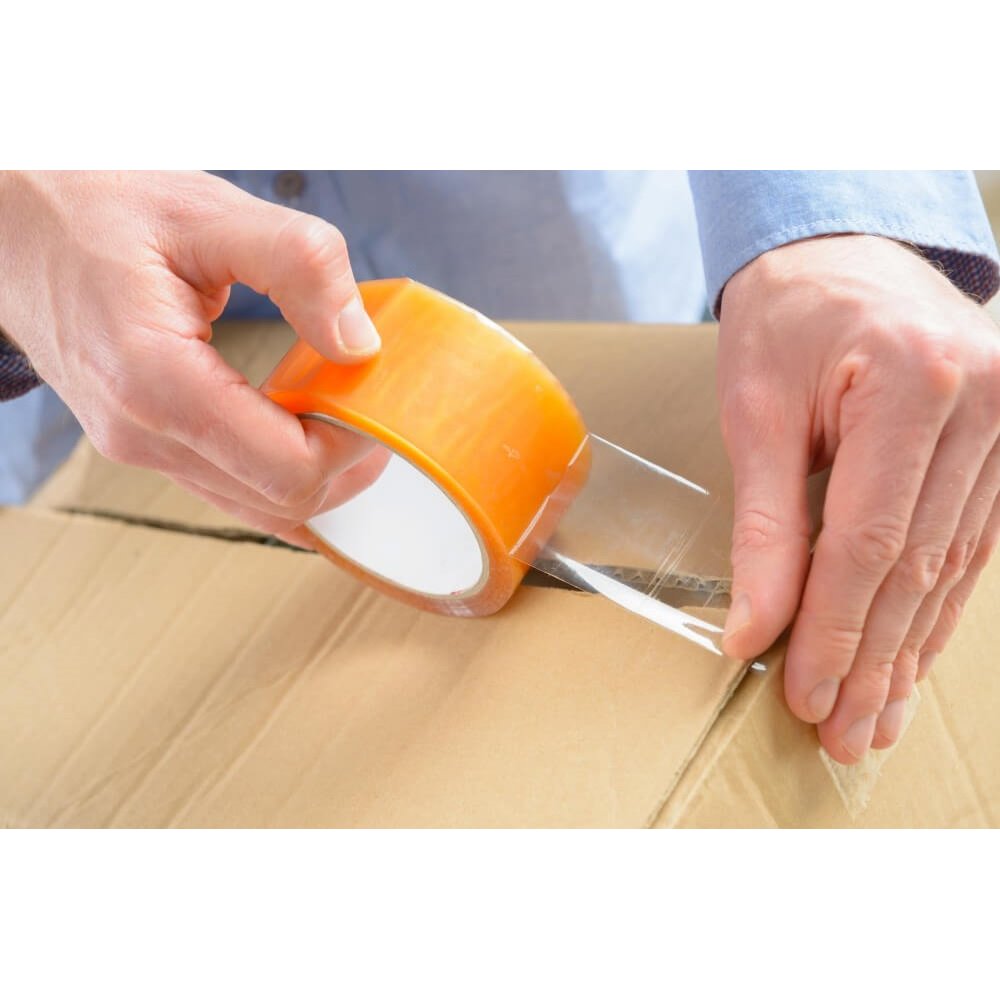 Banda Adeziva Maro Premium, 48mm x 60m, Adeziv Solvent speciala pentru Sigilarea cutiilor de carton