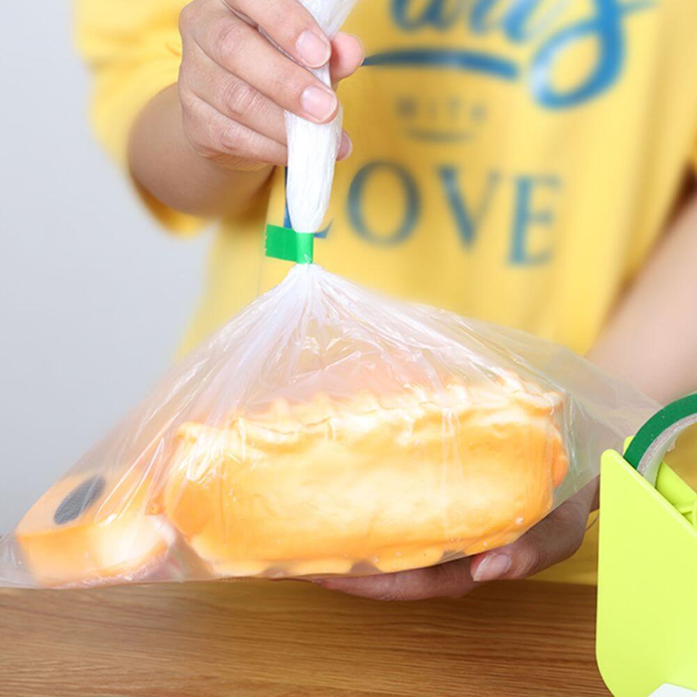 Banda Anker Sigilat Ambalaje Alimentare, 9mm x 66m, PVC, Transparenta, Banda Sigilare Pungi, Banda Anker Sigilare Pungi, Banda Sigilat Pungi, Banda Adeziva pentru Ambalare, Banda Adeziva de Inchis Pungi, Banda de Sigilat Pungi Alimentare