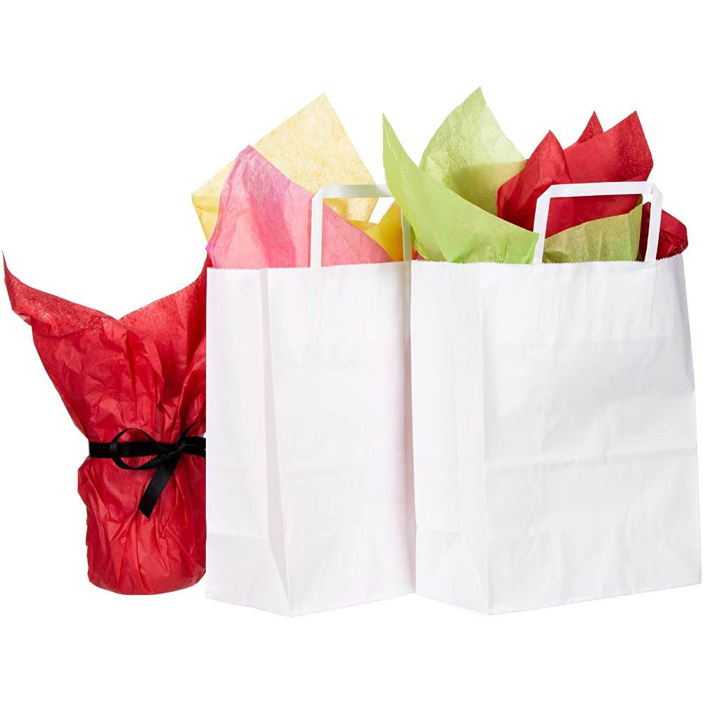 Set 250 Pungi din Hartie Alba cu Maner Plat BisBags, 30x20x33 cm, 70 g/mÂ², Sacose Cumparaturi, Sacose Livrari, Pungi Hartie Cumparaturi, Sacose Cadouri, Pungi Cadouri, Punga pentru Cadou, Sacosa de Cadou, Punga cu Maner, Pungi Albe, Pungi Hartie