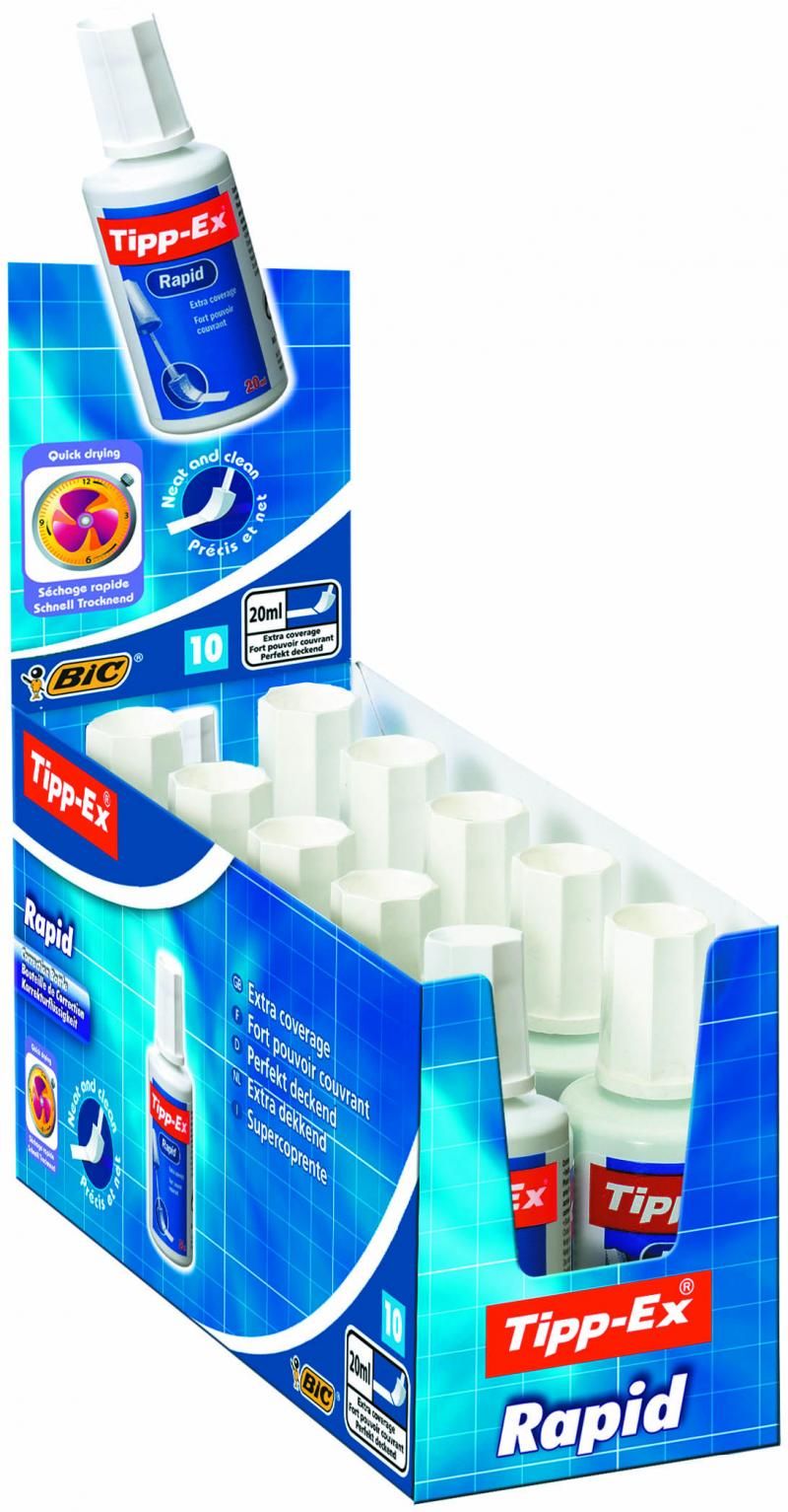 Fluid Corector Solvent 20 Ml, Burete Tipp-ex Rapid Bic