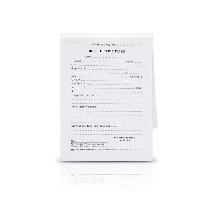 Bilet De Trimitere, Uz Medical, Format A6, 100 File