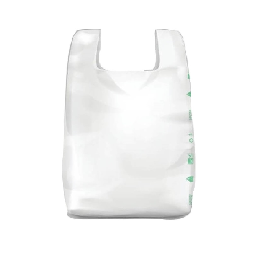 Pungi Biodegradabile Albe 24x6x44, 500 Buc/Bax - Sacose Ecologice